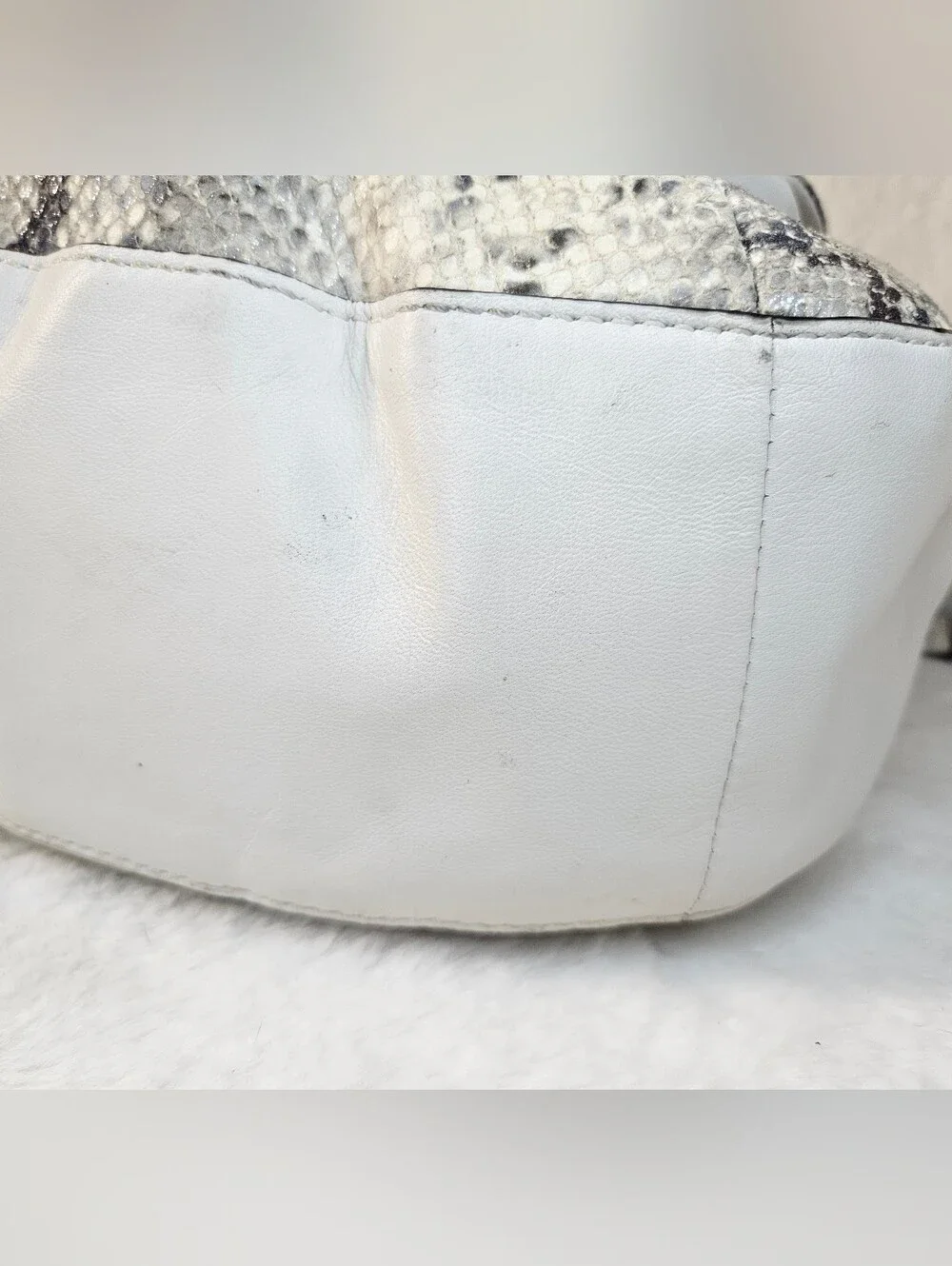 Coach Python Embossed Off White Kristin Hobo Bag 2011